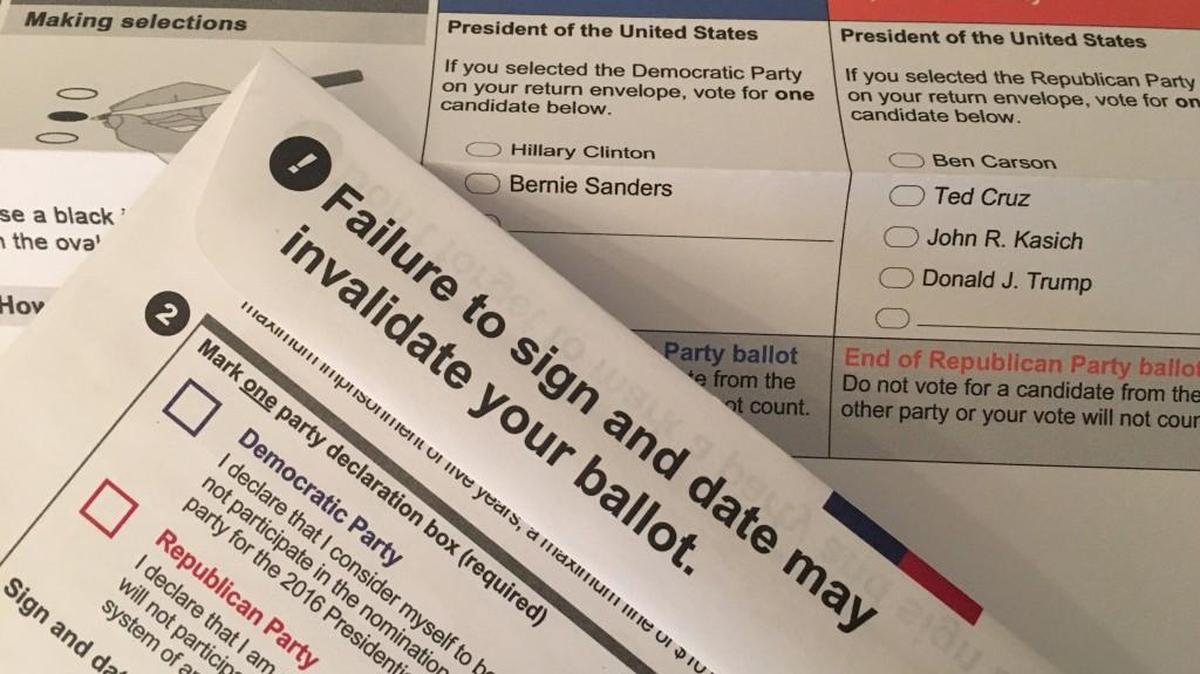 Ballots for Washington’s May 24 presidential primary election were mailed last week. Democrats are ignoring the results of the primary. Republicans will use them, even though Donald Trump is the only candidate remaining in the Republican presidential race.