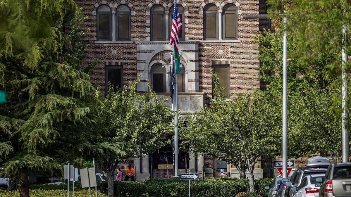At Western State Hospital in Lakewood, the state’s largest and most crowded psychiatric hospital, referrals to forensic wards have shot up 36 percent when comparing the first five months of 2017 to the same period in 2016, according to preliminary data from the state. The exterior of the hospital is shown Wednesday, Sept. 13.