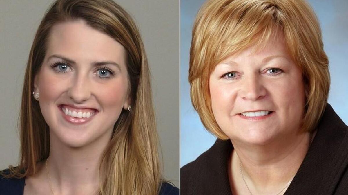 Democrat Michelle Chatterton, left, will face Republican Joyce McDonald in the race for an open seat in the 25th Legislative District.