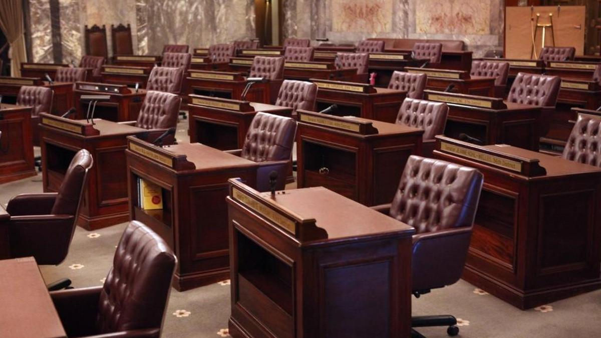 The Washington State Senate chambers in Olympia, seen in 2013.
