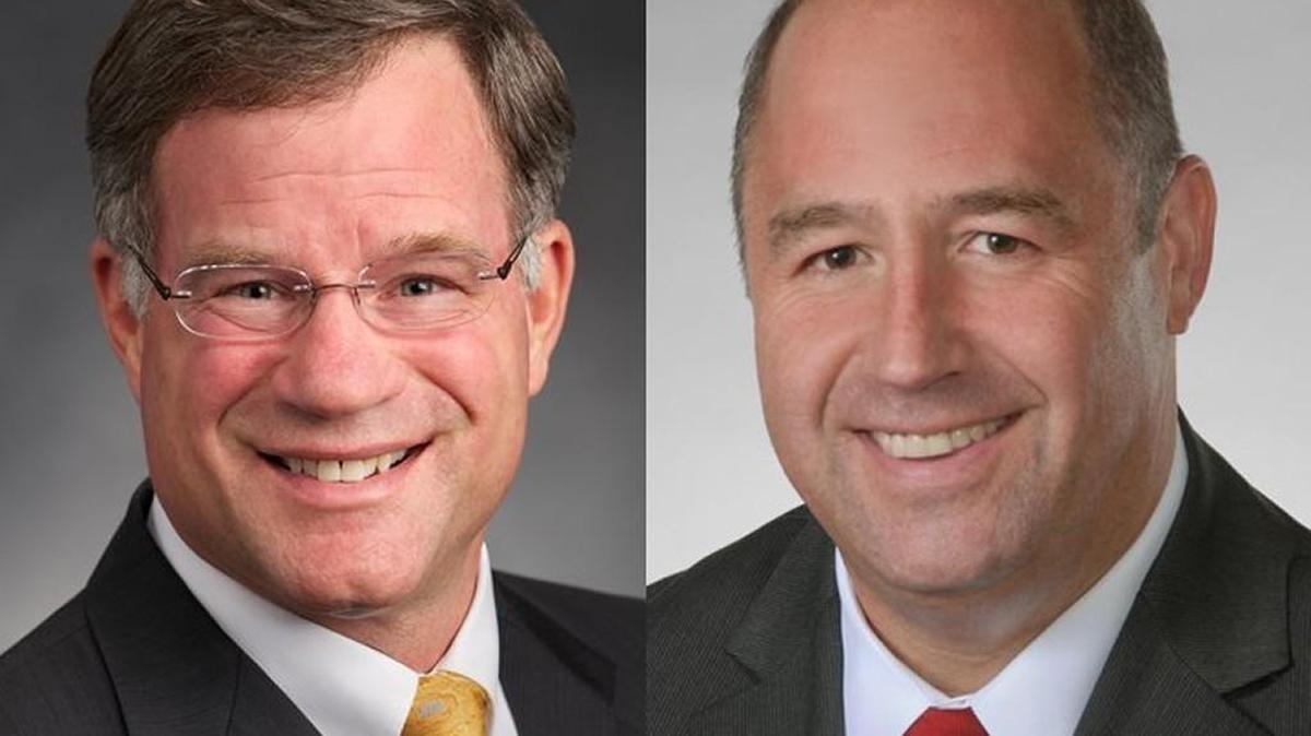 Pierce County executive candidates Republican Bruce Dammeier and Democrat Rick Talbert.