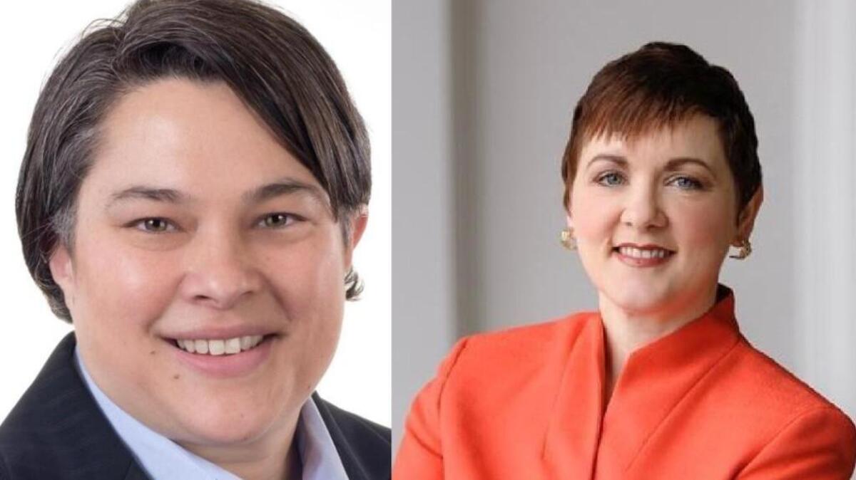 Dominique Jinhong, left, and Shelly Speir, both running to replace retiring Pierce County Superior Court Judge Vicki Hogan, argued this week that each other’s recent campaign mailers are inaccurate and unfair. 