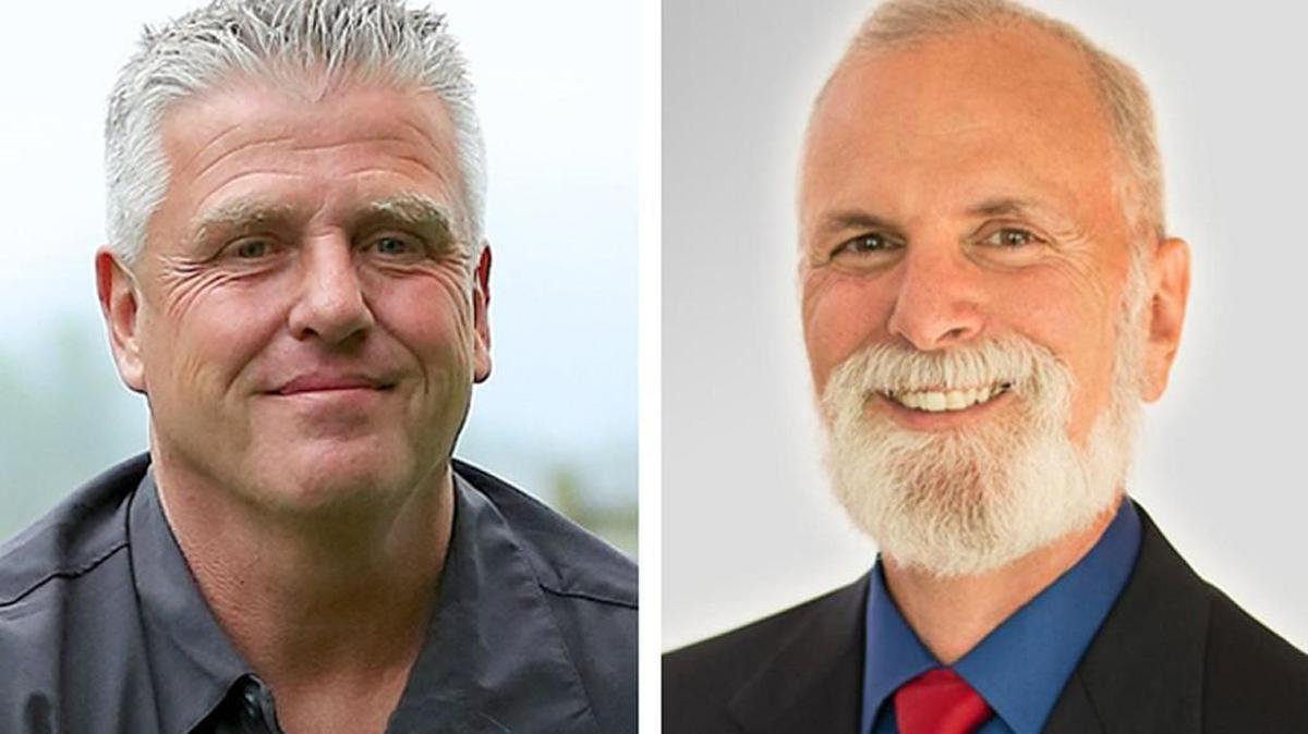 Democrat Lane Walthers, left, and Republican Phil Fortunato were leading the race for the 31st Legislative District on Tuesday after early returns from the state primary election.