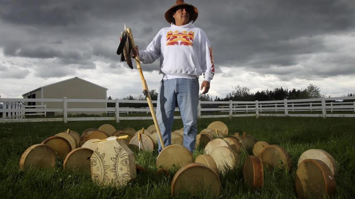 This file photo shows Puyallup tribal member Robert Satiacum, who in 2010 led an effort to further recognize the original native names of significant Washington landmarks. This year, Satiacum is one of Washington state’s 12 Democratic electors, but says he will not cast an electoral college vote for presidential candidate Hillary Clinton.