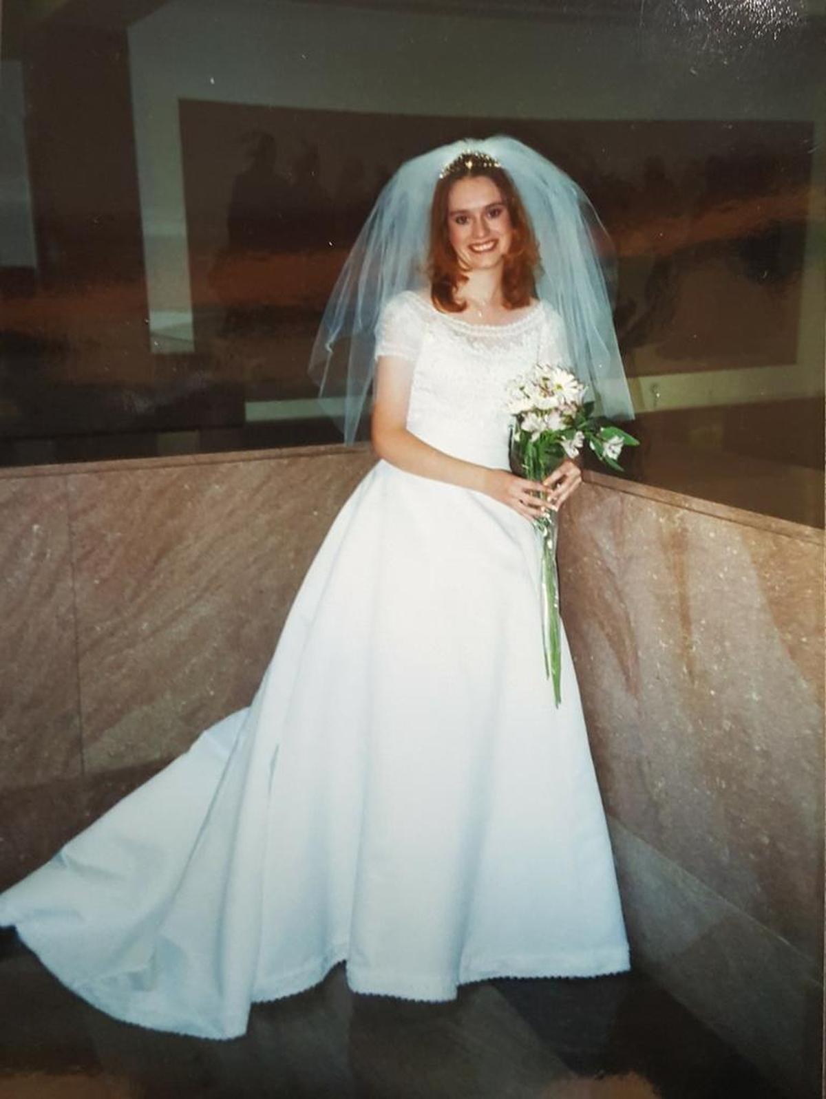 OraLynn Reeve, then 18, on her wedding day at the courthouse in Boise in June of 2000. Reeve married Matt Manweller, who was 30 at the time. Manweller is now a Republican state Representative in Washington state. The two later held a more formal ceremony in August of 2000.