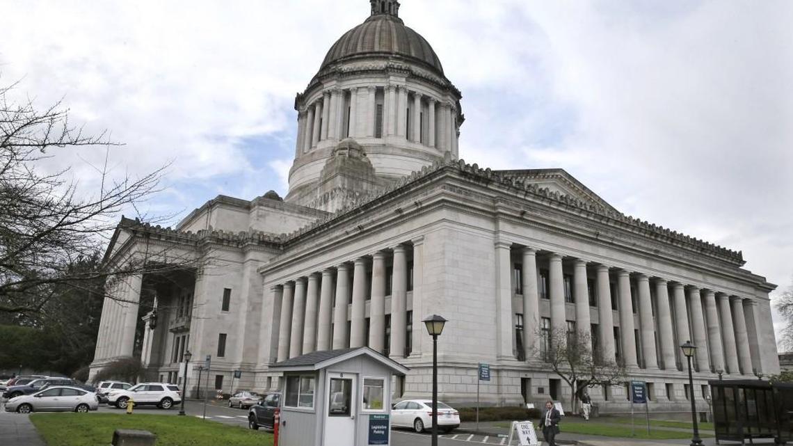The Legislative Building at the Capitol in Olympia, Wash., is viewed Monday, Jan. 11, 2016, on the first day of the 60-day legislative session. (AP Photo/Ted S. Warren)