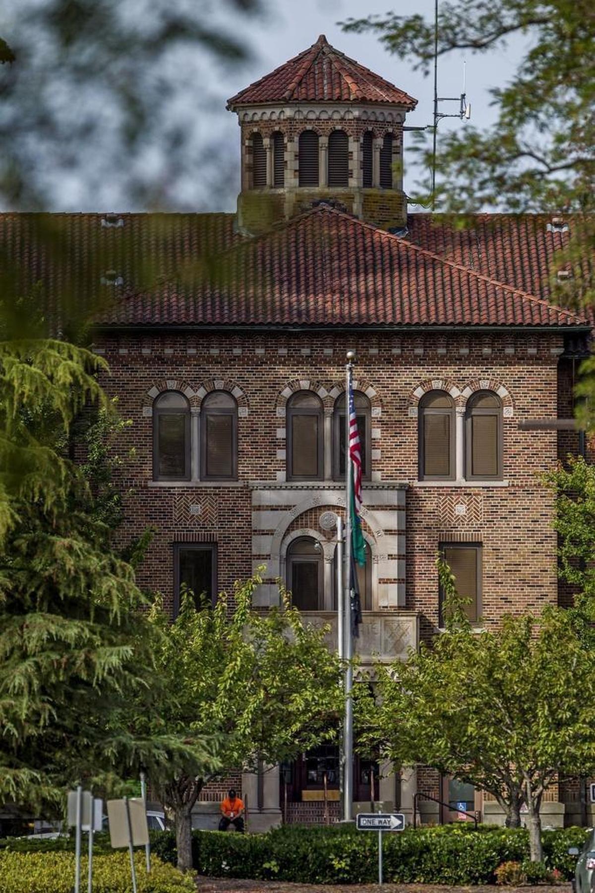 At Western State Hospital in Lakewood, the state’s largest and most crowded psychiatric hospital, referrals to forensic wards have shot up 36 percent when comparing the first five months of 2017 to the same period in 2016, according to preliminary data from the state. The exterior of the hospital is shown Wednesday, Sept. 13.