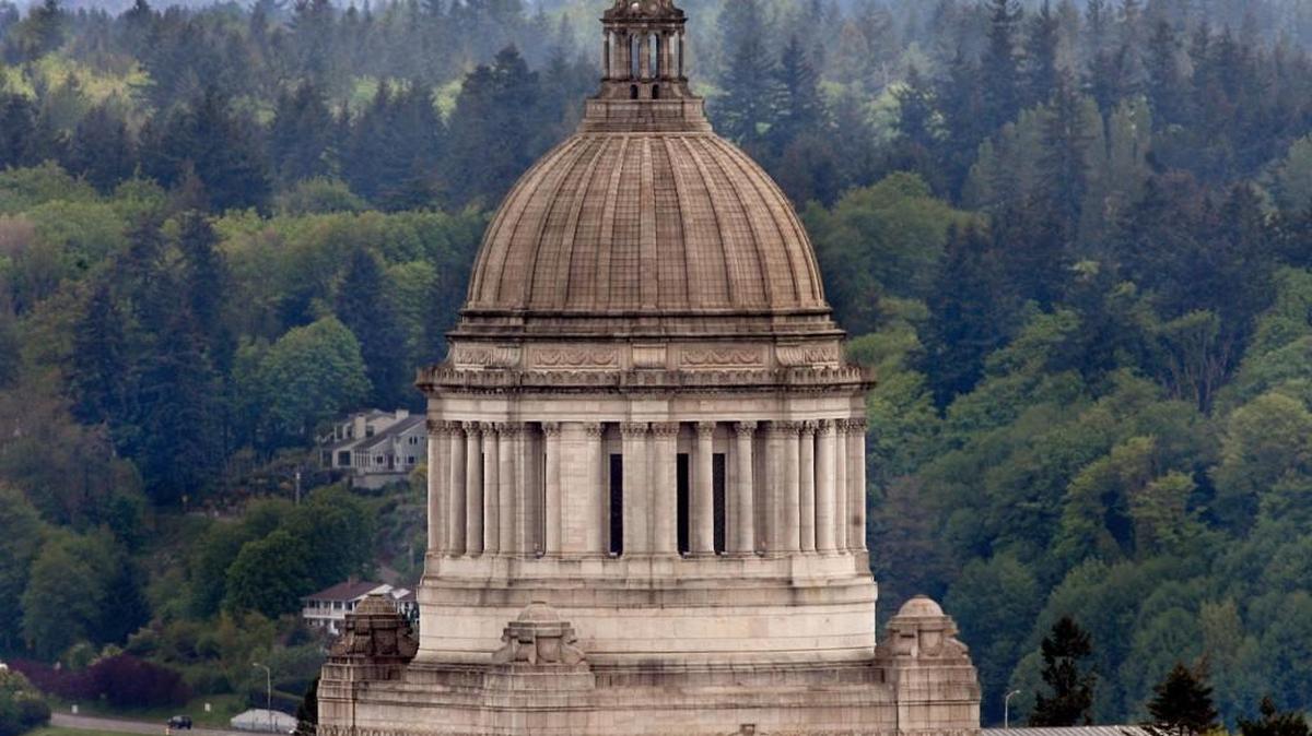 The state Legislative Building in Olympia is shown in May 2010.