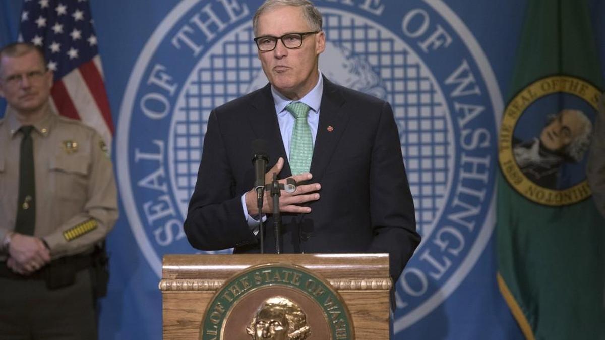 Gov. Jay Inslee talks about his 2017-2019 budget proposal in December. The Legislature is considering limits on political contributions to campaigns for governor.