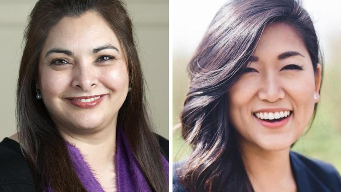 Democratic state Senate candidate Manka Dhingra, left, and Republican Jinyoung Lee Englund are running for the seat once held by the late Andy Hill. The winner of the November special election will affect the balance of power in the Washington Legislature.
