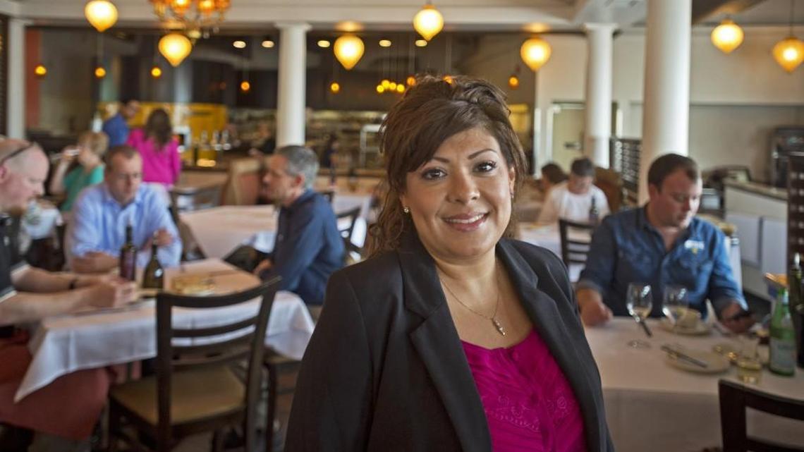 Monique Trudnowski in Adriatic Grill, which she owns with Bill Trudnowski and another partner. Monique Trudnowski says if power rate hikes aren’t approved, then the all-in Click decision should be revisited.