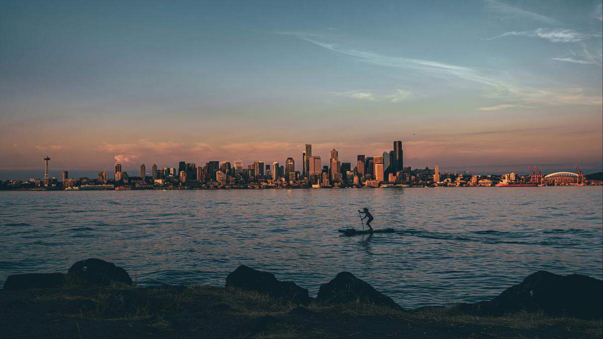 A man is accused of harassing teenage girls while brandishing a knife near Alki Beach in Seattle, police said.