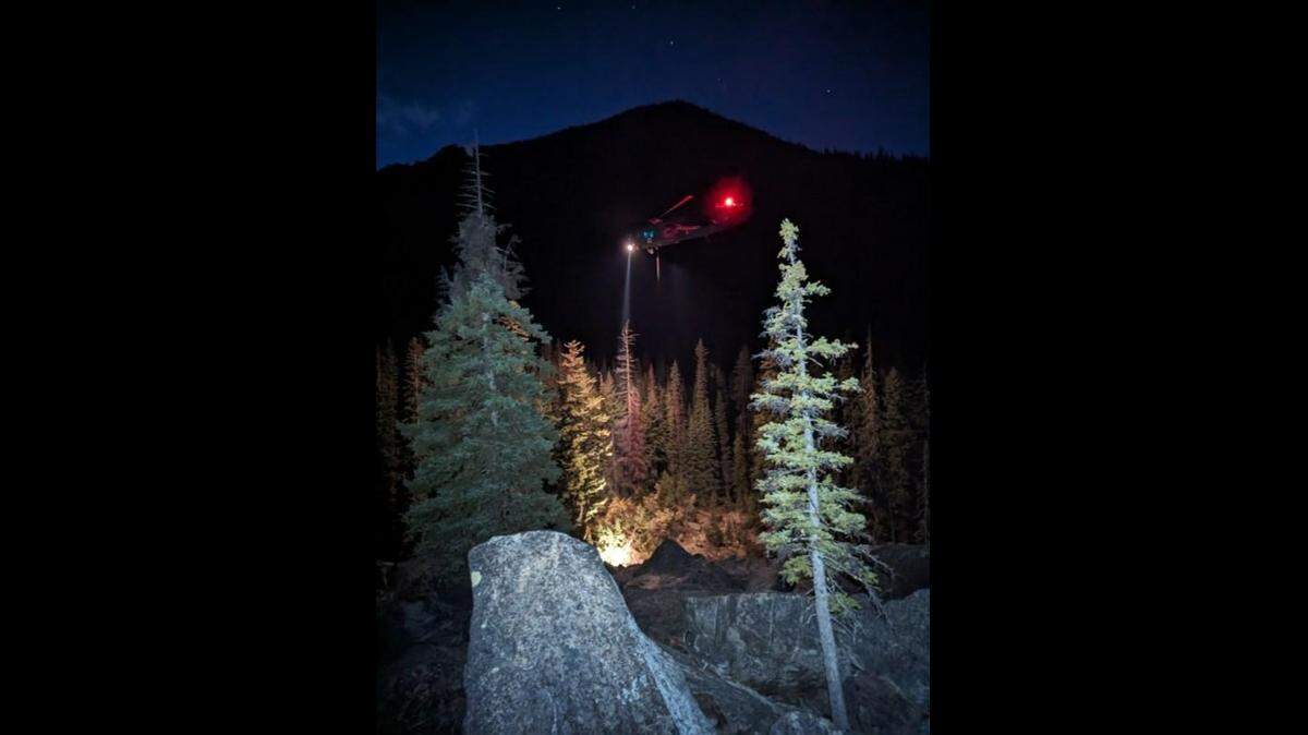 Nurses called rescuers through an inReach device for an injured hiker Oct. 4 on the Stuart Lake Trail in Chelan County, Washington.