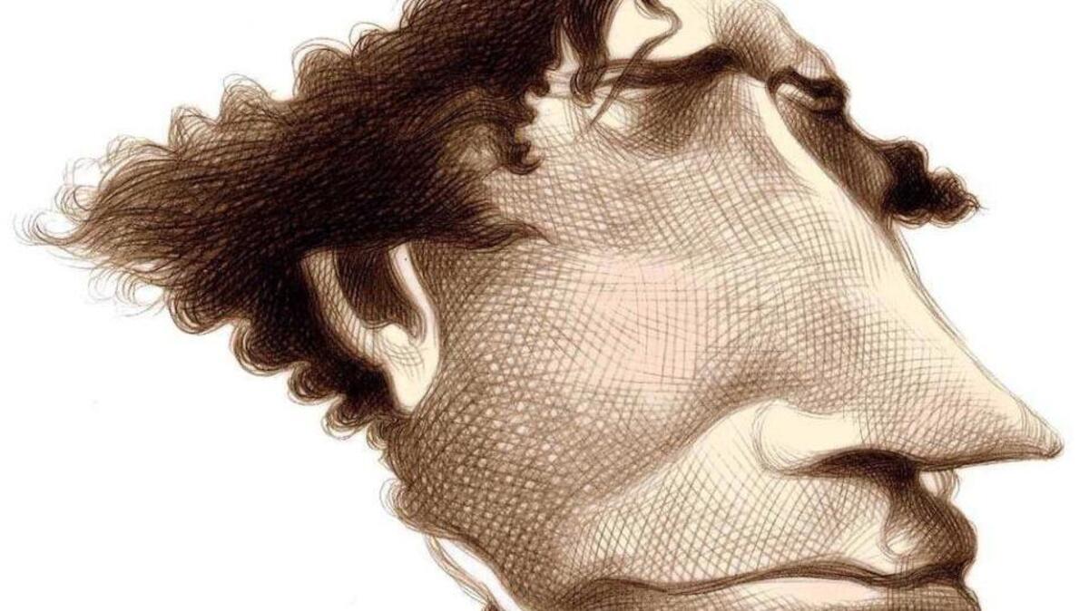 U.S. President Franklin Pierce sits for his official Five Spot portrait.