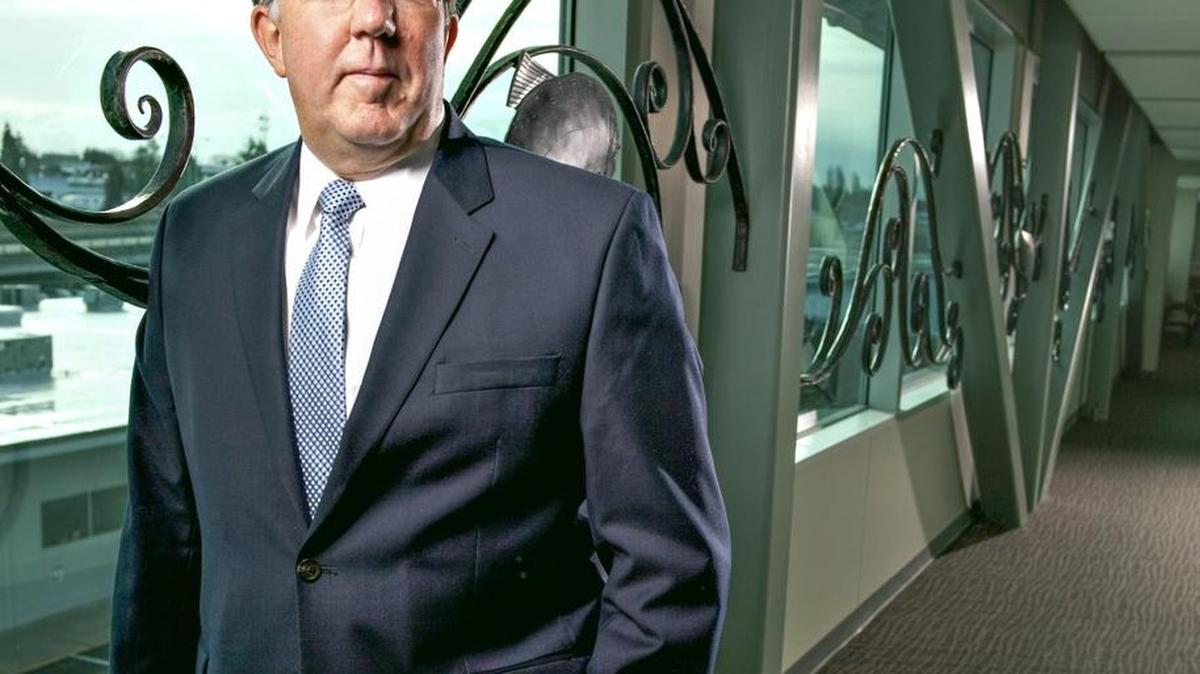 Tacoma Public Utilities Director Bill Gaines is shown at TPU headquarters in this 2012 file photo. Gaines will be taking a forced retirement, including a year’s pay of $387,650, when he leaves in December.