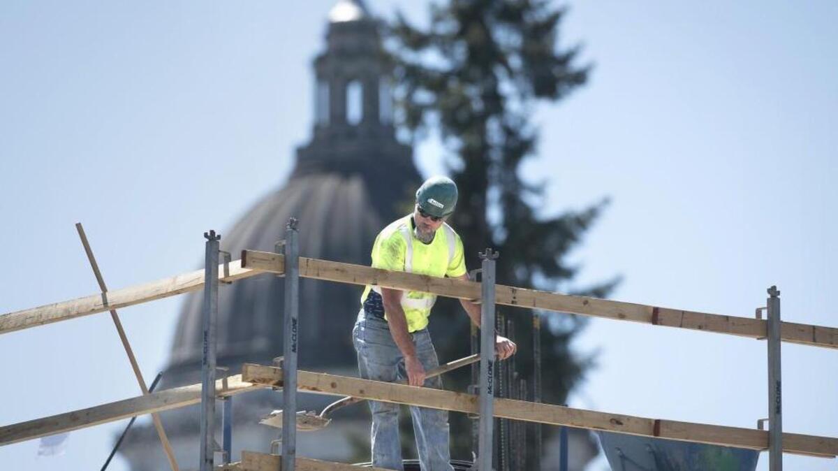 Construction and repair work on the Capitol campus in Olympia are among the projects around Washington funded by the $4 billion state capital budget. It’s being used as a bargaining chip in the waning days of a record-long legislative session.