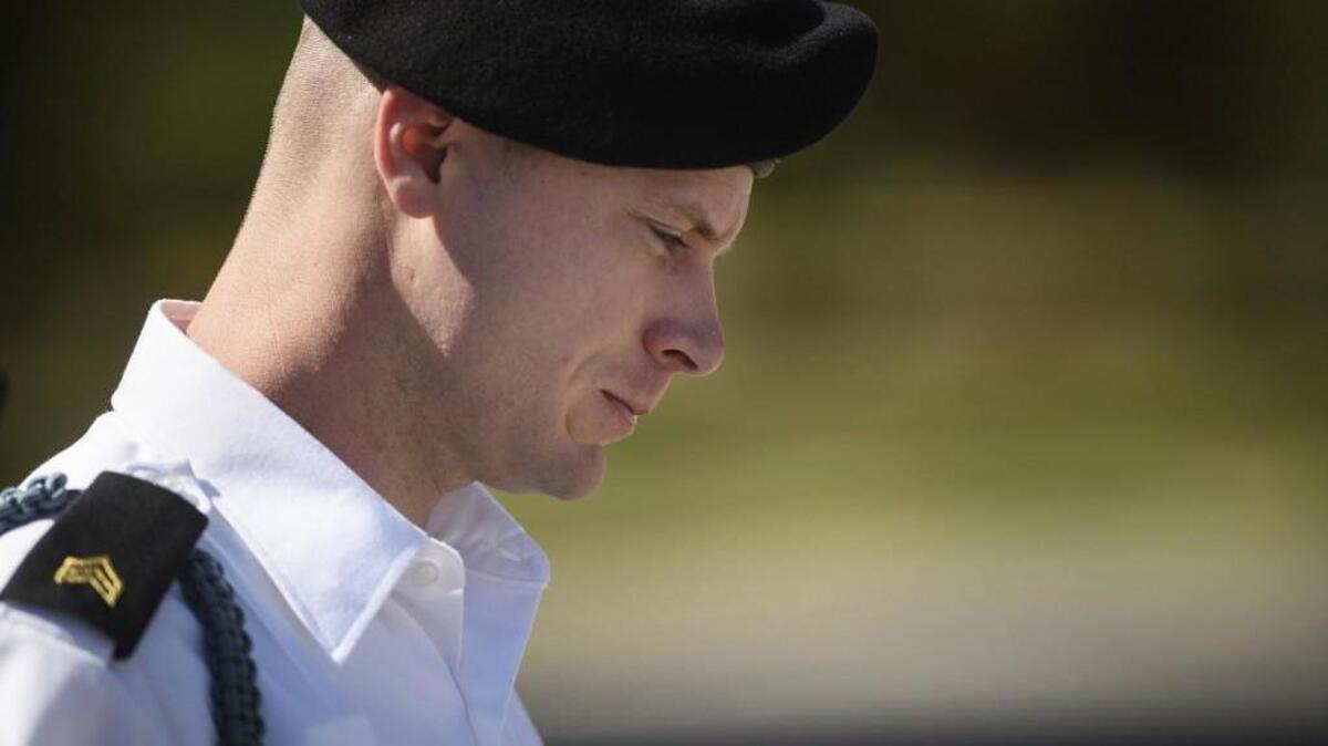 In this Sept. 27 photo, Army Sgt. Bowe Bergdahl leaves a motions hearing during a lunch break at Fort Bragg, North Carolina. The fate of Bergdahl rests in a judge’s hands now that the soldier has pleaded guilty to endangering his comrades by leaving his post in Afghanistan in 2009.