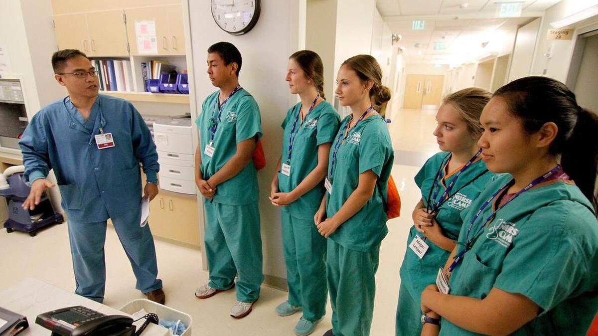 Tacoma's new Health and Medicine Academy will train high school students, like the ones seen above at Good Samaritan Hospital Puyallup, for careers in the healthcare industry.