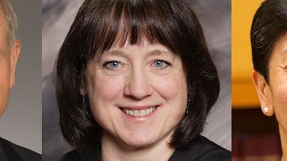 The News Tribune recommends the re-election of three sitting justices for Washington Supreme Court, from left, Charles Wiggins, Barbara Madsen and Mary Yu.
