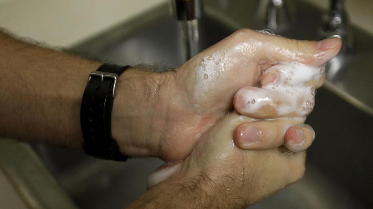 
Frequent hand-washing is one way hospitals fight the spread of infections caused by MRSA and C-diff bacteria.
