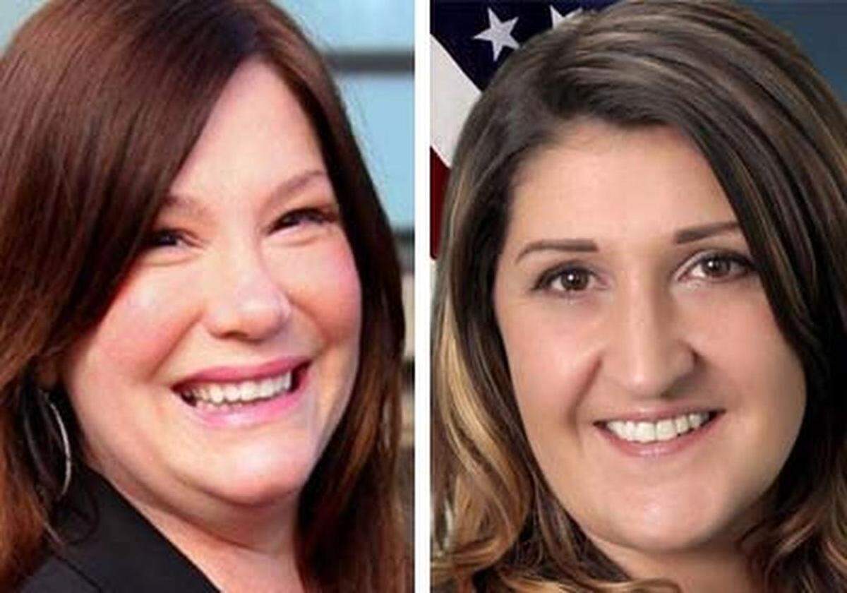 Connie Fitzpatrick (left) and Naomi Evans