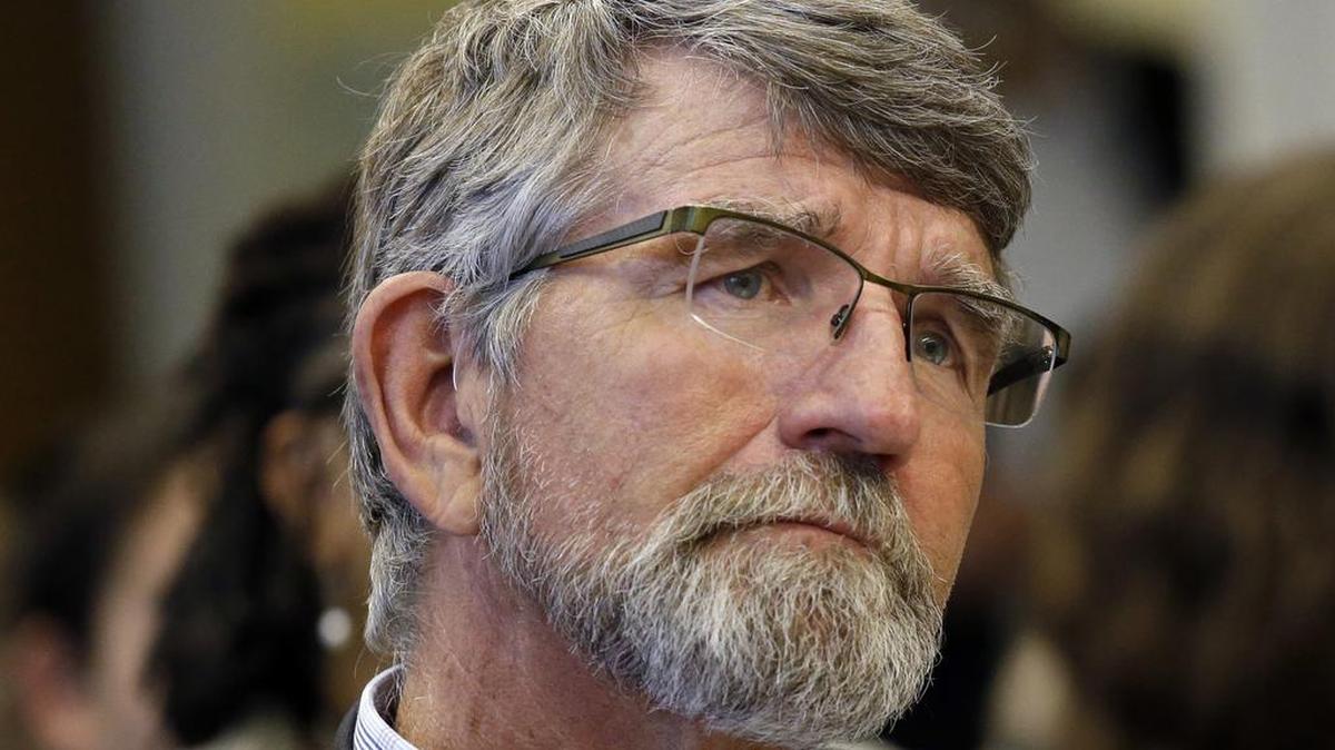 Washington State School Superintendent Randy Dorn listens during testimony Tuesday in Olympia on two proposed fixes to the state’s charter school system.