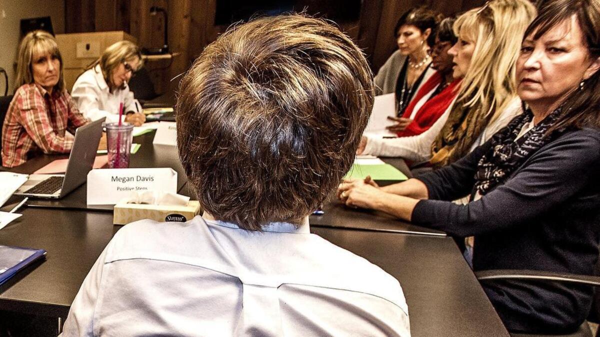 The Puyallup School District’s truancy board interviews a student at a hearing in November 2015. The truancy hearings involve representatives from the schools, court system and school district working to solve chronic absenteeism problems and avoid keeping kids out of the juvenile court system.