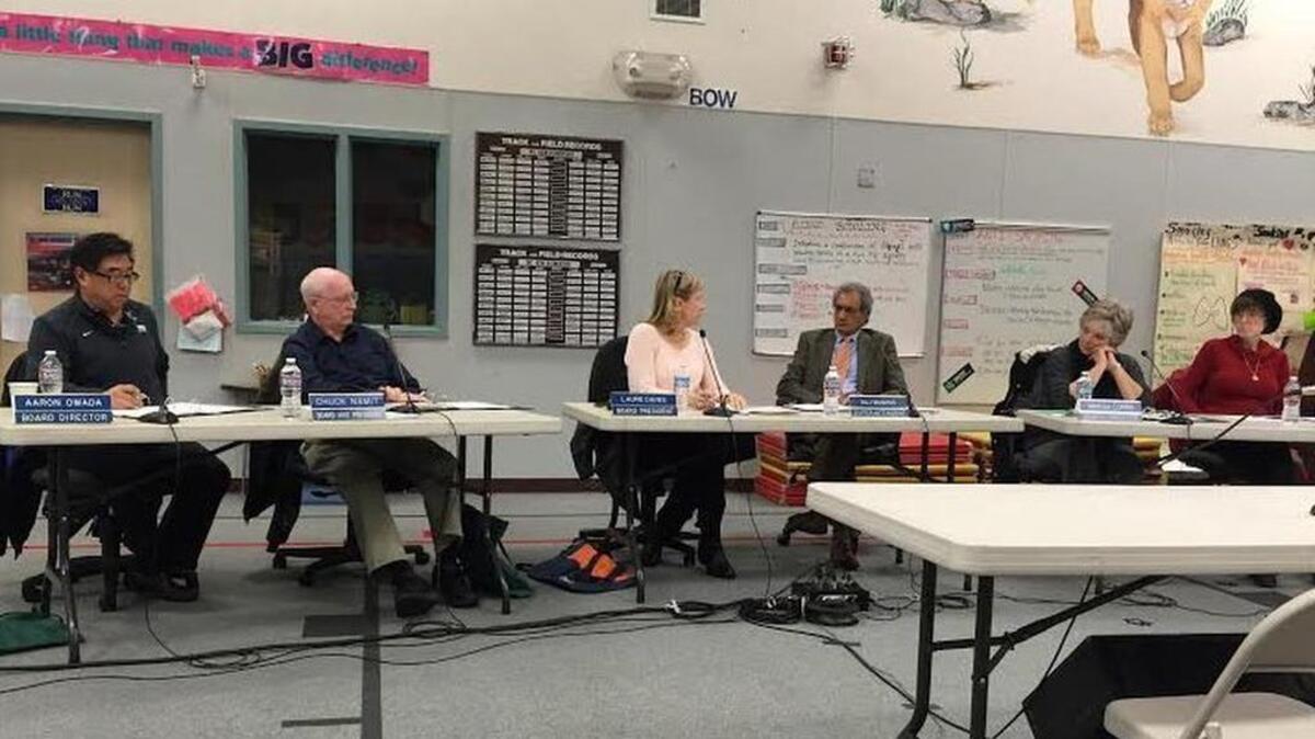 The North Thurston School Board meets publicly in November 2015 to discuss a proposal that would change boundaries for several schools and neighborhoods.