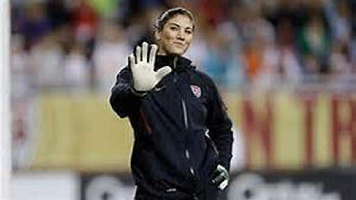 Hope Solo, the suspended women’s soccer superstar, seemingly gives her endorsement to The Five Spot.