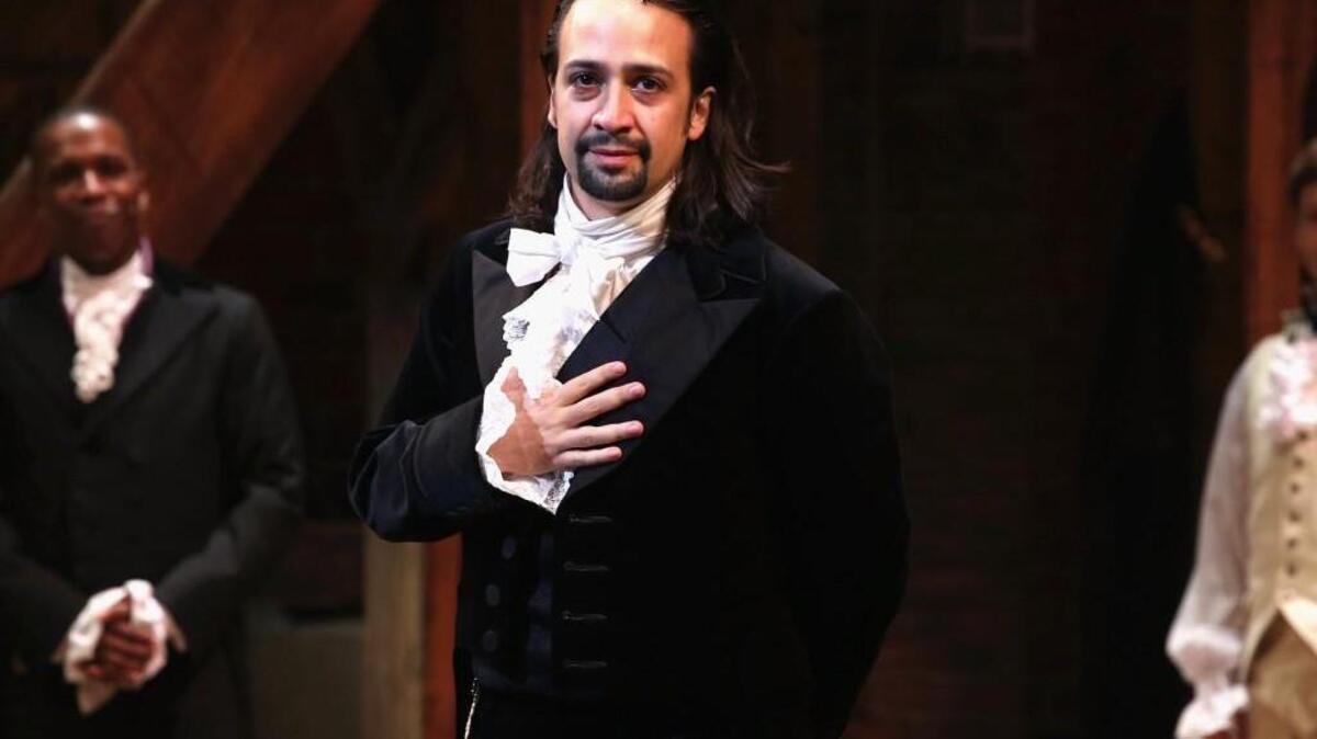 Lin-Manuel Miranda, shown here performing as Alexander Hamilton at the Richard Rodgers Theatre in New York City, will not play the role in the Seattle road show. But we can think of at least five reasons to go anyway.