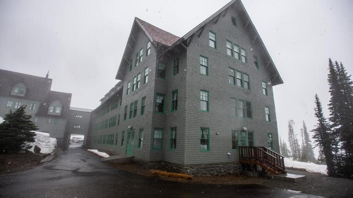 The Paradise Inn Annex is seen during a grand opening event for the renovated Mount Rainier attraction on May 17.