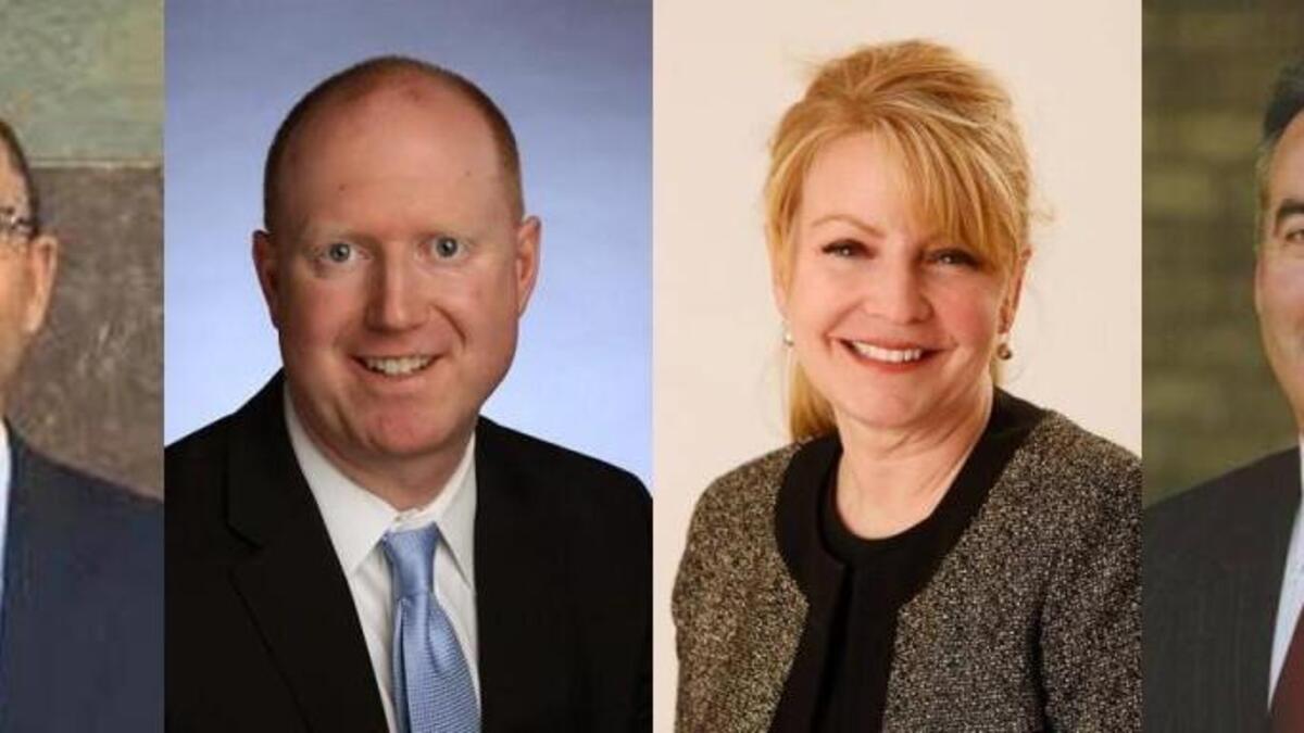 The TNT’s picks to advance beyond the Aug. 2 primary election for Pierce County Superior Court are (from left): Dwayne Christopher and Grant Blinn, Position 8; and Karena Kirkendoll and Tom Quinlan, Position 17.