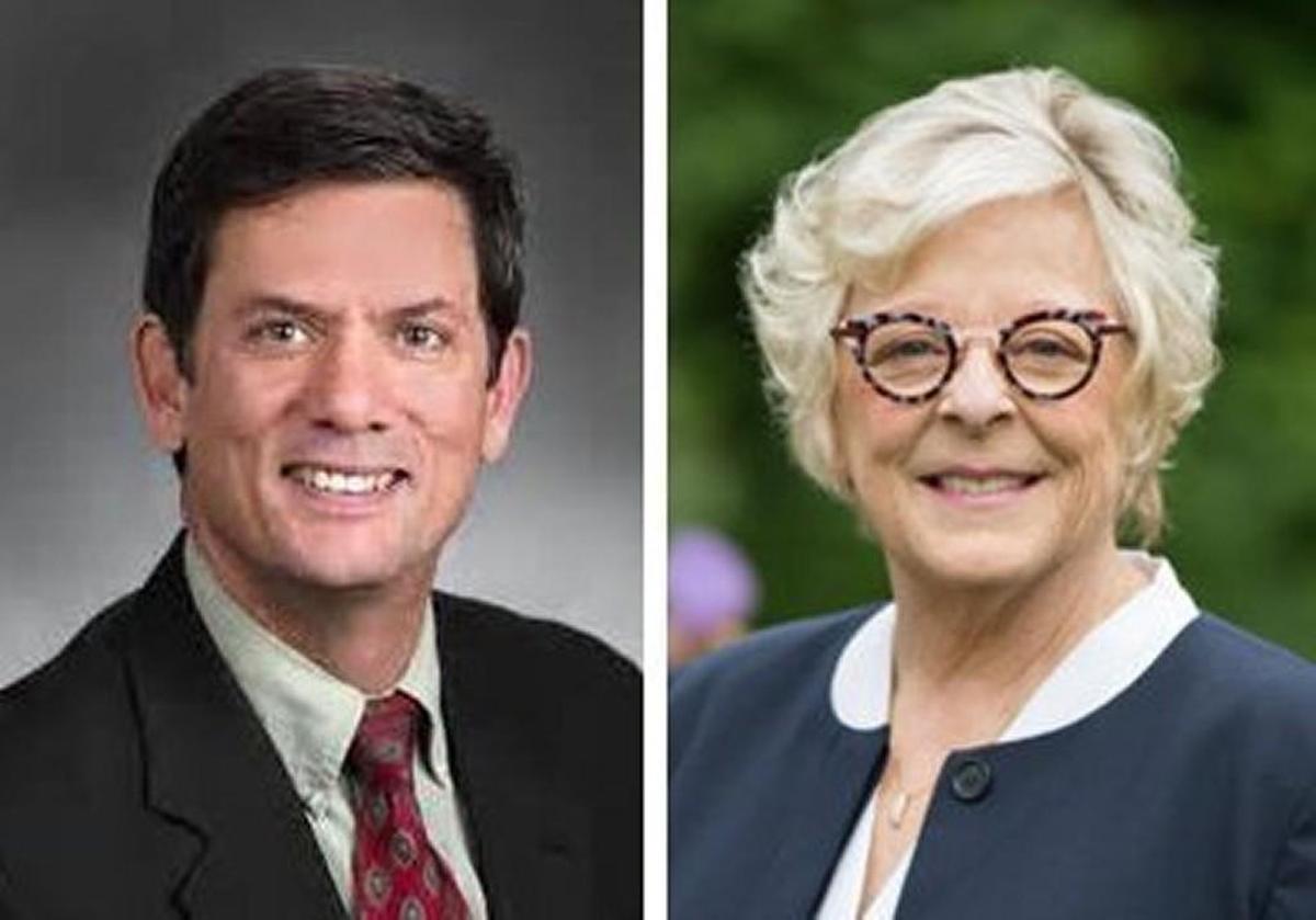 Republican Sen. Mark Miloscia and Democratic challenger Claire Wilson, who are running for Senate in Federal Way’s 30th Legislative District.