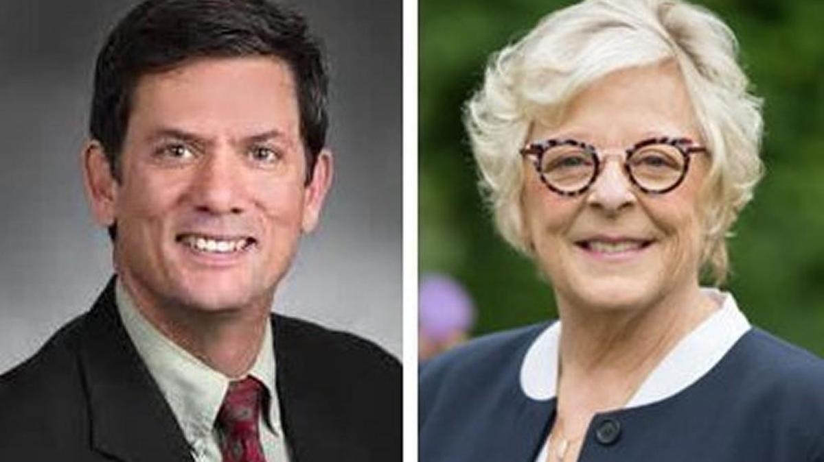 Republican Sen. Mark Miloscia and Democratic challenger Claire Wilson, who are running for Senate in Federal Way’s 30th Legislative District.