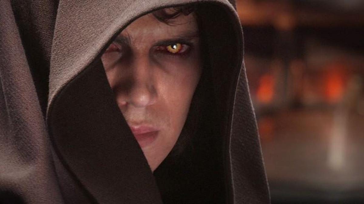 Hayden Christensen plays Anakin Skywalker, who is drawn to the dark side of the Force in Star Wars: Episode III Revenge of the Sith. (TM & © 2005 Lucasfilm Ltd. All Rights Reserved.)