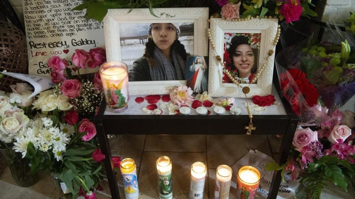 A shrine in the family’s living room honors 14-year-old Gabby Cazares, who committed suicide on May 3.