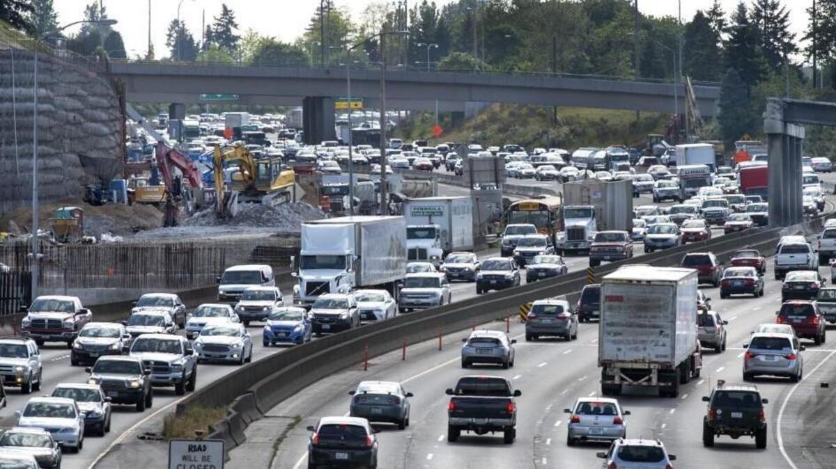Heavy traffic is a common sight on Interstate 5 through Tacoma between M Street and Portland Avenue. It contributes to the No. 16 overall ranking for this stretch of freeway in a new list of America’s worst bottlenecks, based on truck GPS data.