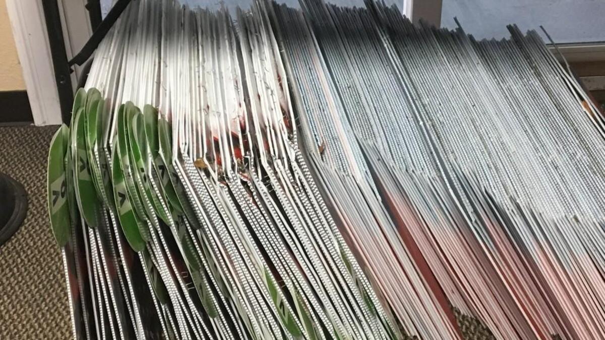 Fresh canvases for creative hands? Unwanted election signs are starting to pile up at the Indoor Soccer Center in Gig Harbor, ready to be reused or recycled.