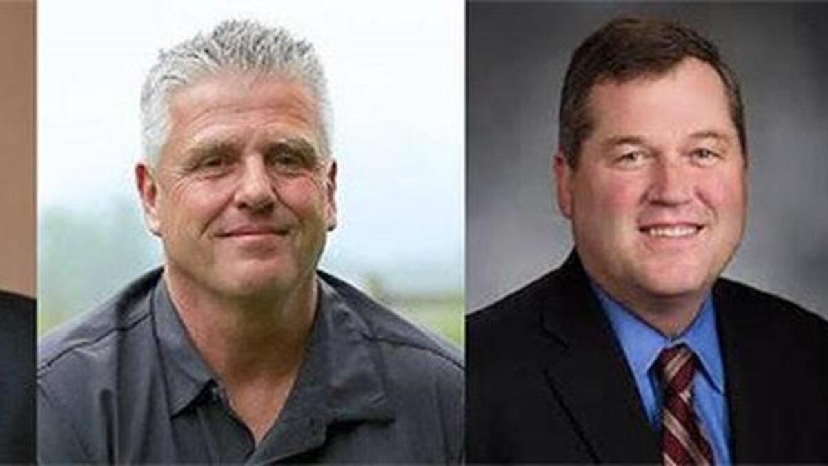 Morgan Irwin, from left, and Lane Walthers are The News Tribune’s primary election choices for the open House District 31 seat, while Rep. J.T. Wilcox and Sen. Randi Becker are incumbents worth keeping in Legislative District 2.