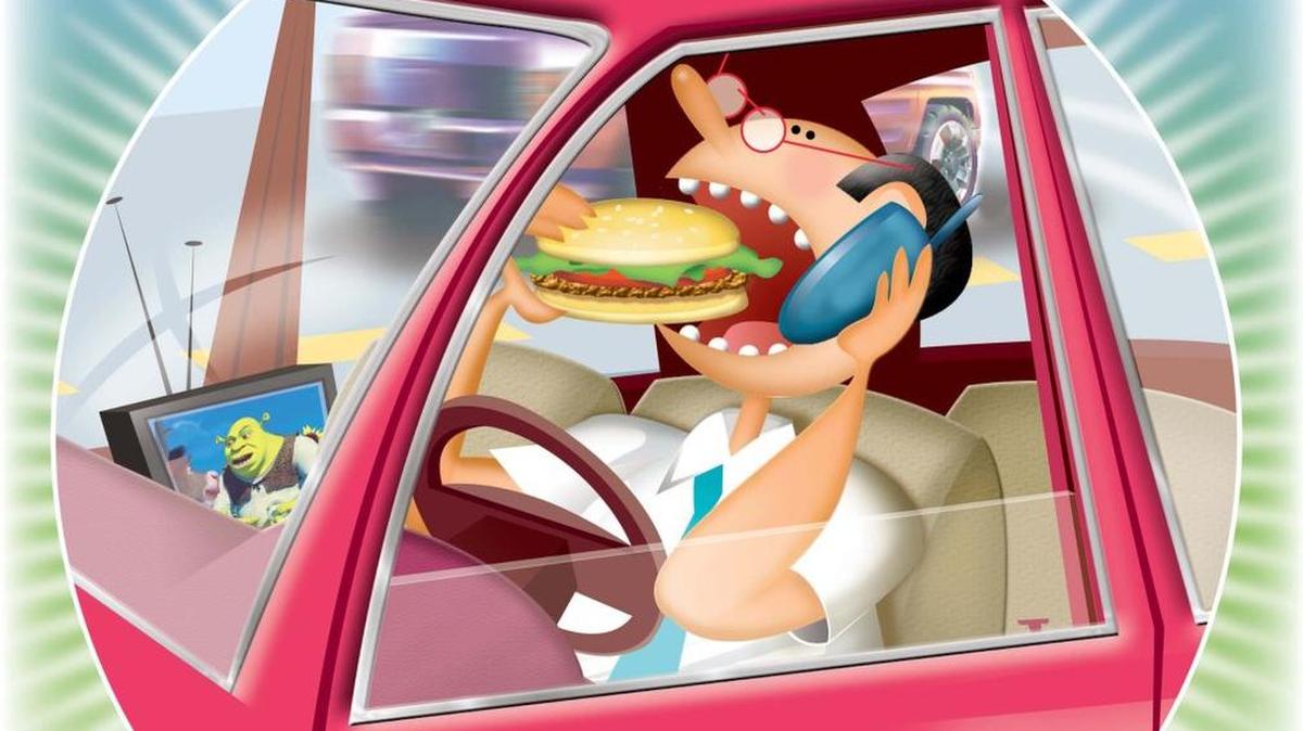 How does Washington’s revised distracted driving law work? Police can pull you over for the phone to the ear, but not for the burger eating by itself.