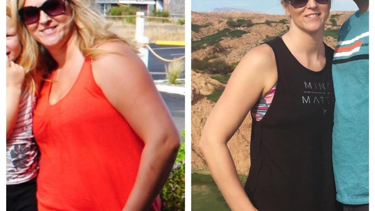 Tierre Reilly, 38, of Rochester, has lost 45 pounds.