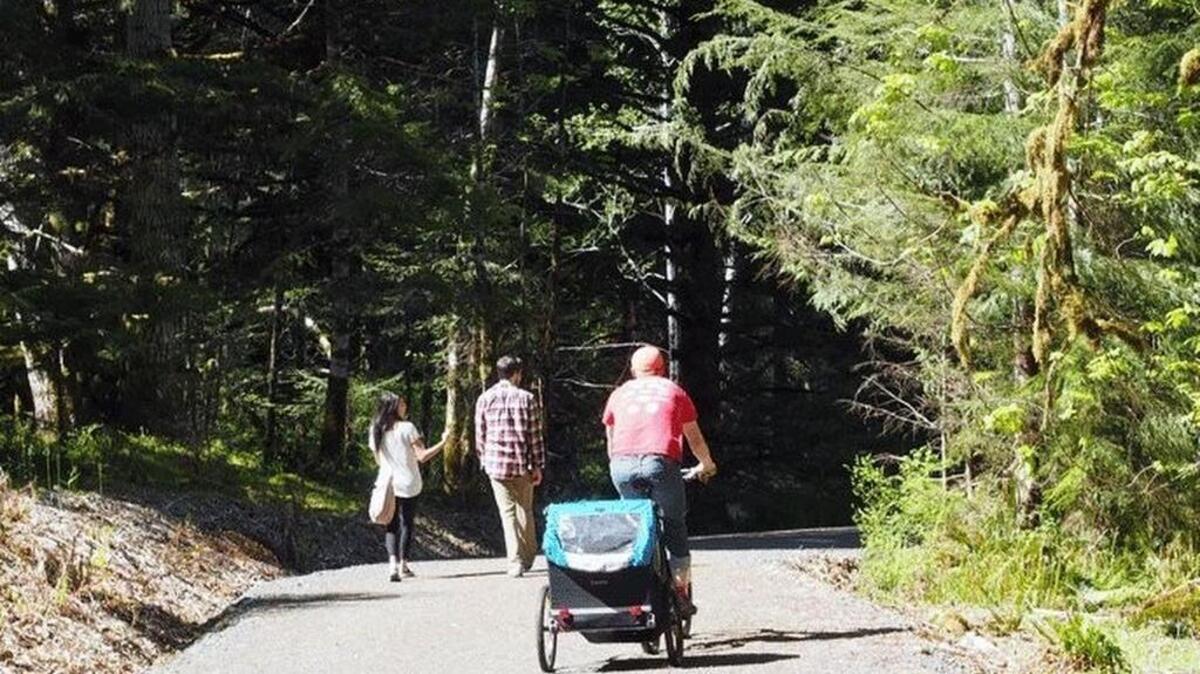 
The Spruce Railroad Trail is a good choice of an accessible trail at Olympic National Park. The park continues work to make the entire 9.8-mile trail accessible.
