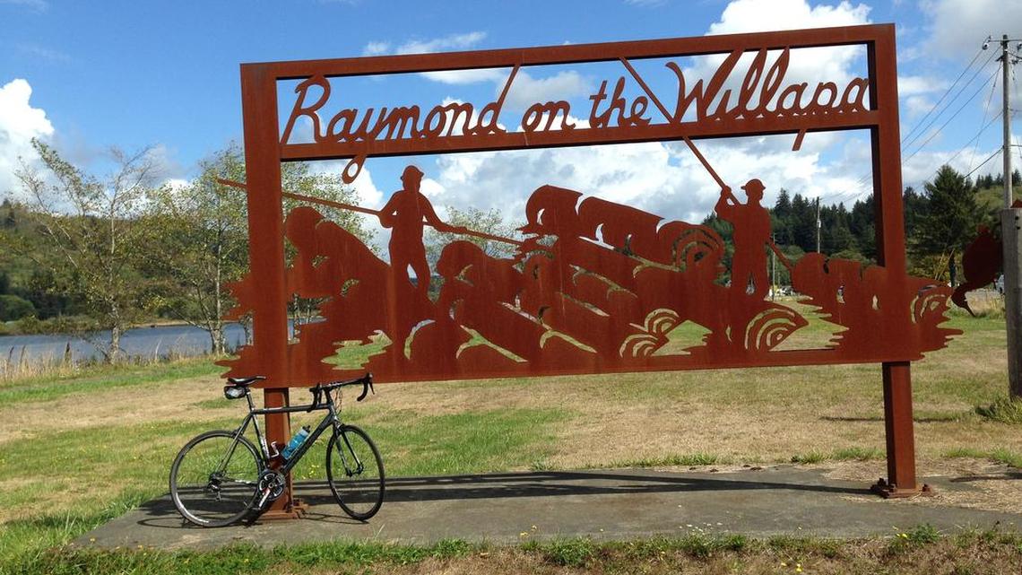 Art adorns the Willapa Hills Trail between Raymond and South Bend. The works of local artists were installed in 1993.