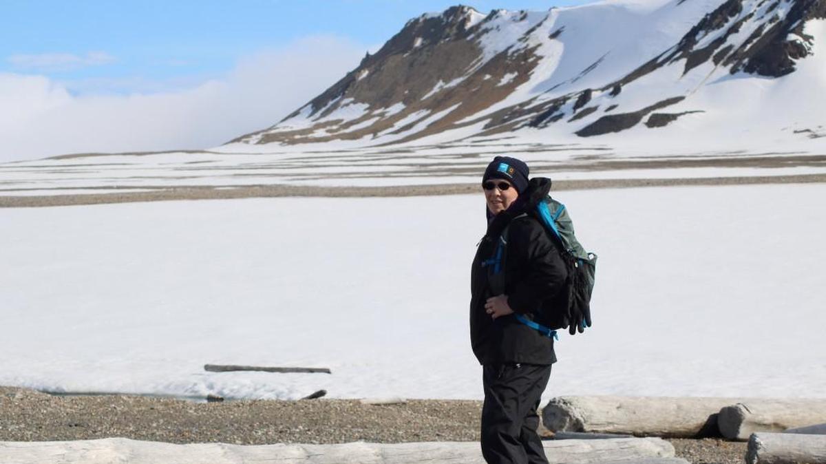 Rochester kindergarten teacher and Olympia resident Michelle Bretherton visited Svalbard on a National Geographic expedition in June. Svalbard is an archipelago and territory of Norway and is located north of the Arctic Circle.