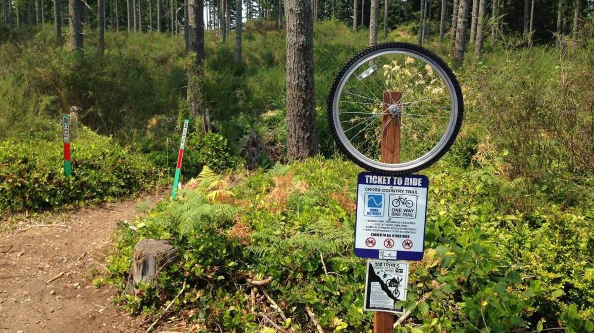 “Ticket to Ride” is the 3-mile mountain bike trail at 360 Trails near Purdy. The trail is classified as “more difficult.” It is one way and closed to pedestrians. The parks has plenty of trails that offer easier riding and access for walker, runners, horseback riders and other users.