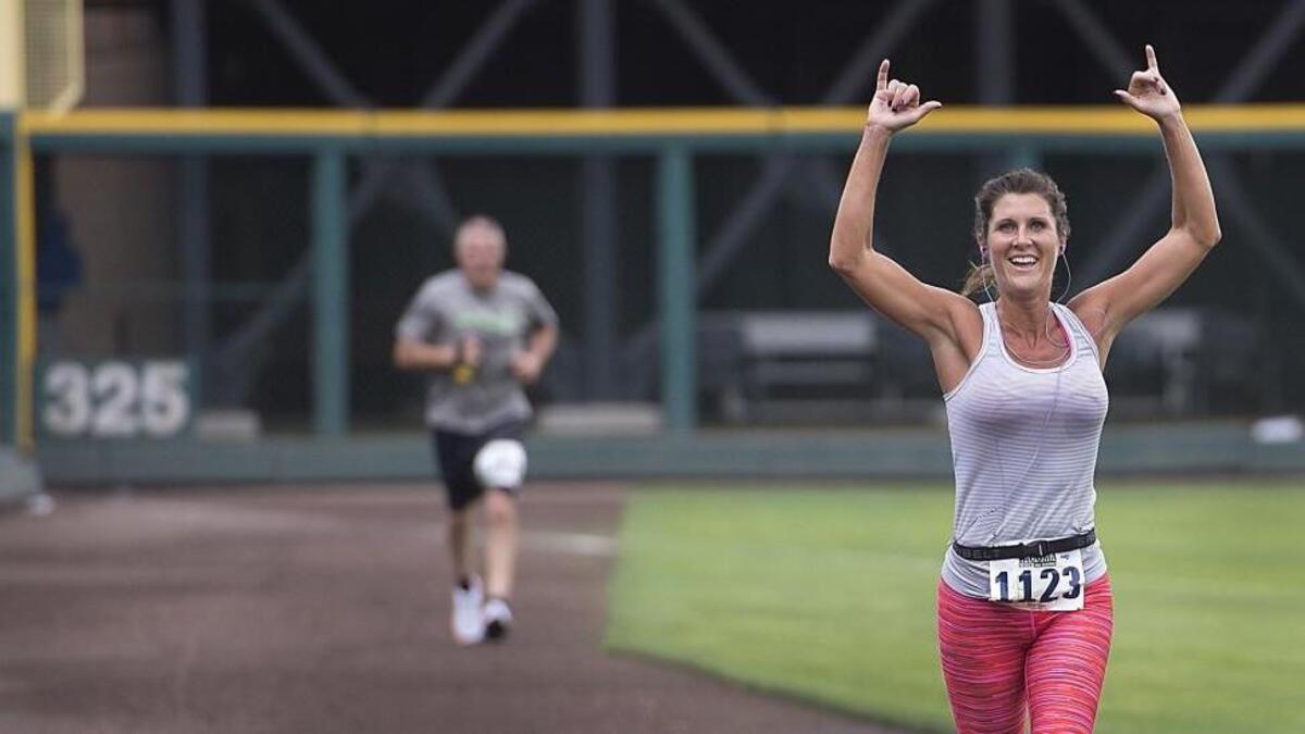 Tami Christensen finished 10th overall at the Aug. 27 Tacoma Narrows Half Marathon, her first run as a Tacoma resident. She recently published the book “Life on the Run” about her ongoing attempt to run a marathon in each state.