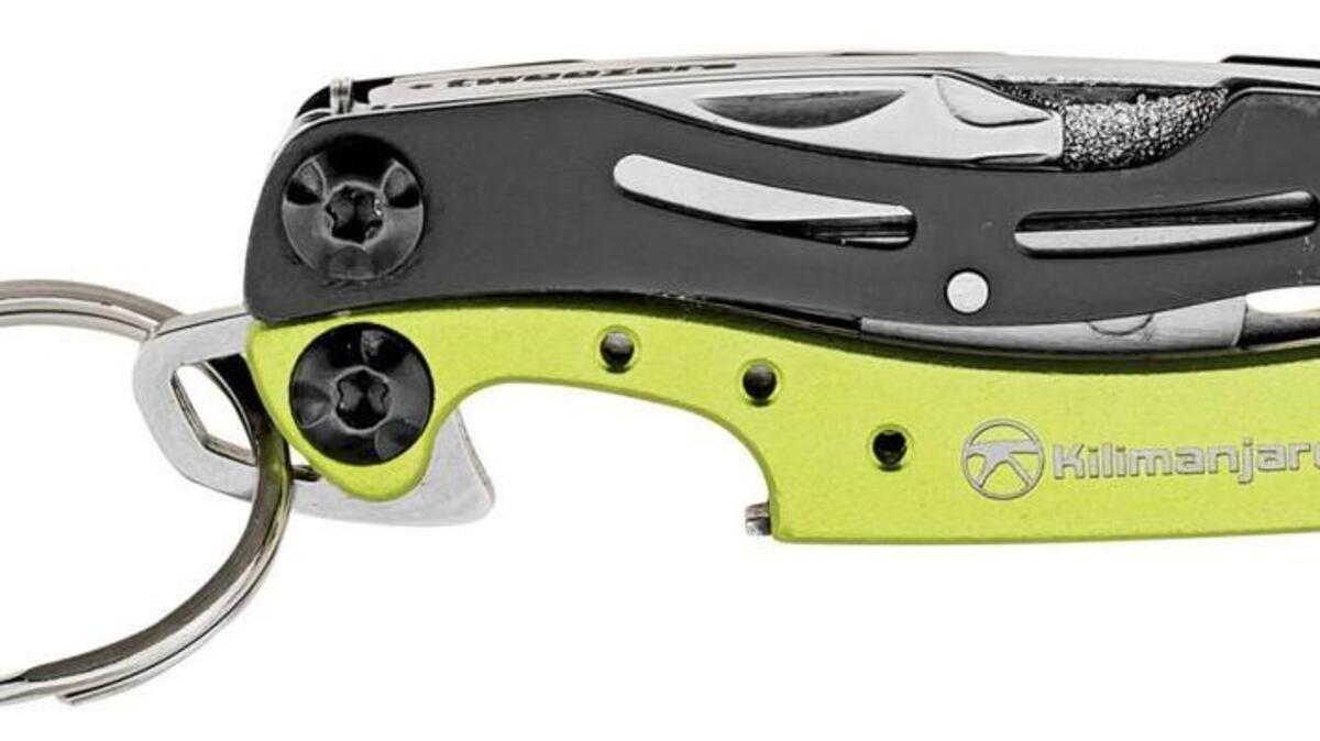 
Kilimanjaro’s Ascend 910055 multitool includes a wire stripper, bottle opener, scissors and more.
