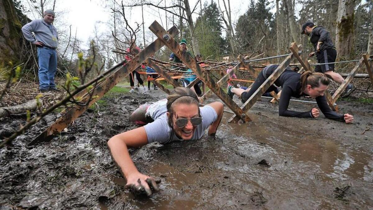 Rayann Silva competing at a Metro Parks Tacoma Mud Run. She plans to compete in the Swan Creek Mud Run on March 19.
