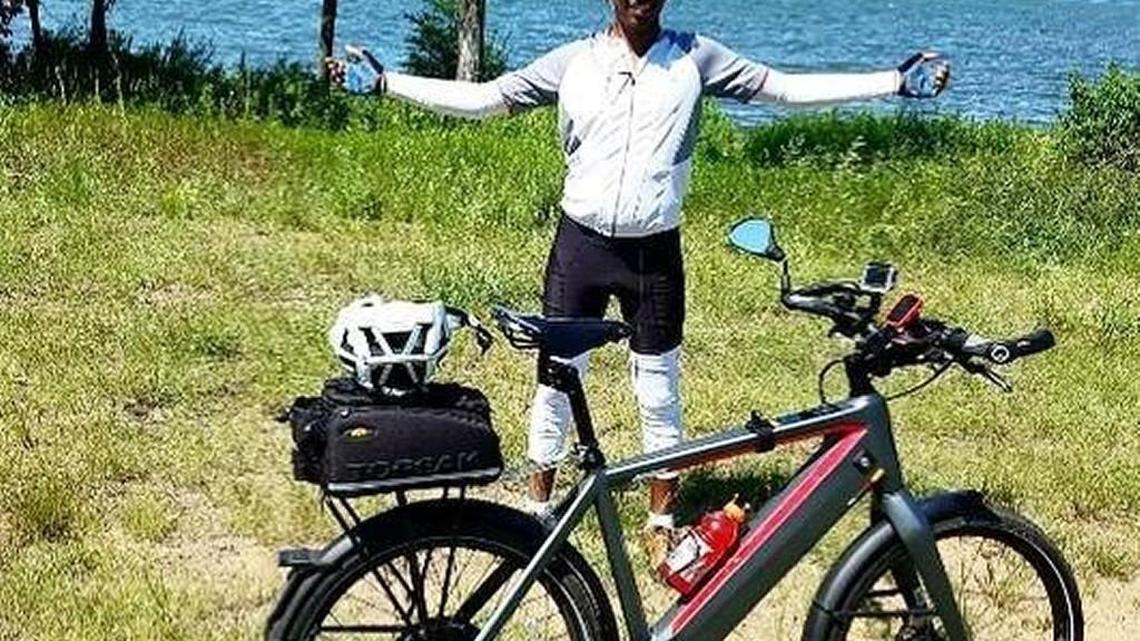 Ravi Kempaiah, 32, is attempting to pedal 5,000 miles this summer to set a new e-bike world record.