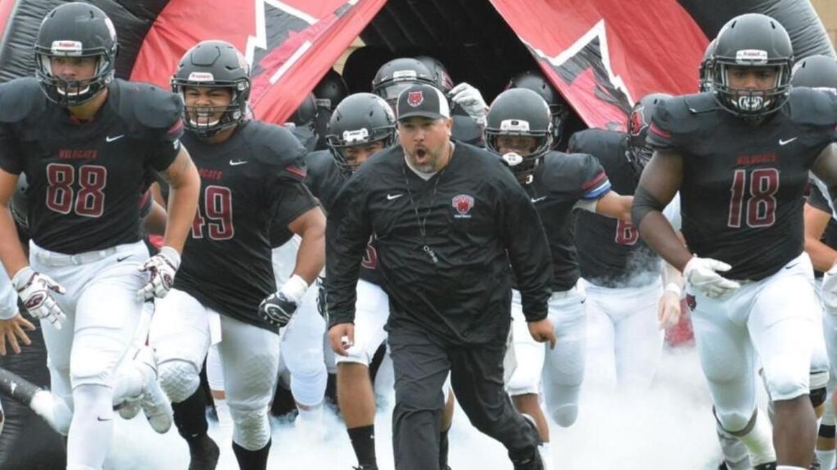 Central Washington University’s football team is 6-0. The Wildcats are coached by Orting High graduate Ian Shoemaker (center) and have 46 South Sound players on their roster.
